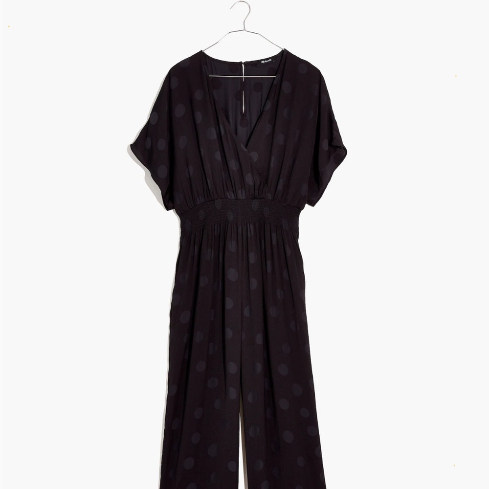 Madewell Black Polka Dot Jumpsuit